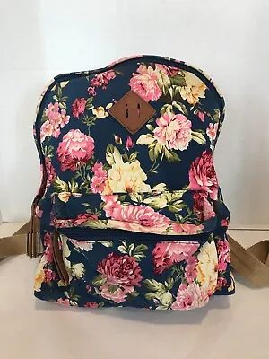 Women’s MADDEN GIRL FLORAL HANDBAG BACKPACK 14X12X4 • $15