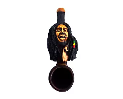 Laughing Bob Marley Handmade Tobacco Mini Hand Pipe Rasta Reggae Jamaican Dreads • $12.99