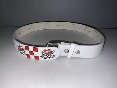 Ed Hardy Love Kills Slowly Leather Belt White Size S (size 30) • $29.99