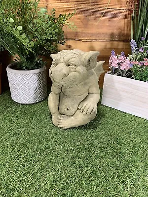 Stone Garden  Gothic Gargoyle Gremlin Devil Dragon Detailed Ornament • £29.50