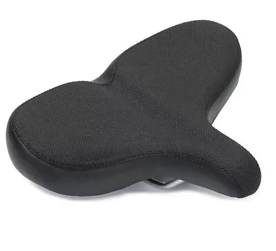 Bicycle Saddle Extra Wide Soft Comfort Bike Seat Men Women Relief Black E-Bike • $26