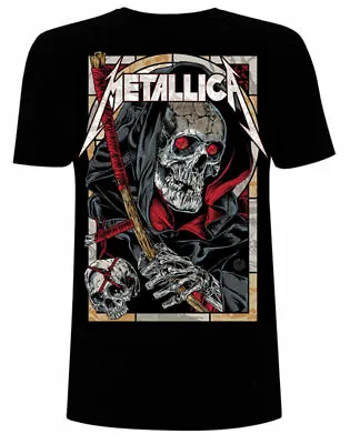 Official Metallica T Shirt Death Reaper Black Classic Rock Metal Band Tee New • £15.94