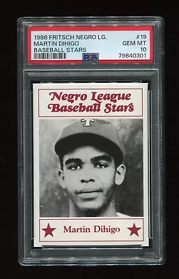 Martin Dihigo 1986 Fritsch Negro League Stars #19 - Psa 10 Gem Mint - Hof • $69.95