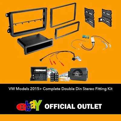 Connects2 CTKVW23 - VW Models 2015  Complete Double Din Stereo Fitting Kit • £109.78