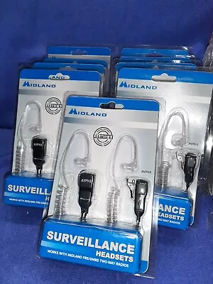 Headset Midland GMRS Radios PTT Surveillance Headsets Works With Midland FRS New • $19.99