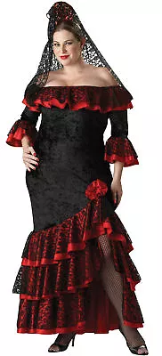 Senorita Adult Womens Costume Plus Size Elite Collection Gown Halloween 2X 3X • $88.99