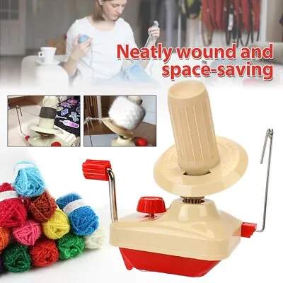 £11.15 • Buy Manual Knitting Reel Machine Yarn Fiber String Wool Winder Holder Knitting UK