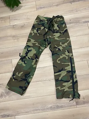 US Military Trouser Pants Mens XS Reg Gore Tex Cold Weather Woodland Camo A++ • $37.50