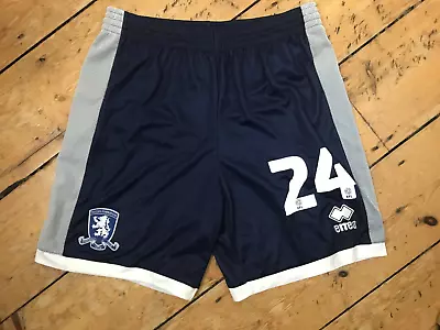 Middlesbrough FC Football Shorts Away Match Issue #24 NavyErrea  Soccer Shorts • £9.96