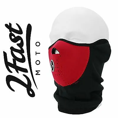 Motorsport Half Face Fleece & Neoprene Mask With Mesh Ventilation  66-5116R • $10.14