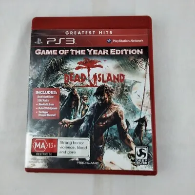 Dead Island Sony PlayStation 3 PS3 Game With  Manual- Game Of The Year Edition • $10.95