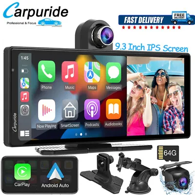 CARPURIDE W903 Smart Multimedia Wireless Carplay Android Auto With Dash Camera • $329.99