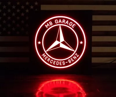 Mercedes Benz Beer LED Sign Personalized Home Bar Pub Sign Lighted Non Neon • $65