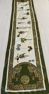 The Book Of Kells Celtic Scarf Used 100% Polyester 30cm X 130cm • $10.85