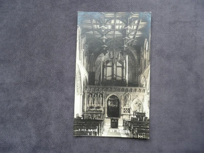 £2.99 • Buy Old Postcard Of The Nave, St. Davids Cathedral, Pembrokeshire