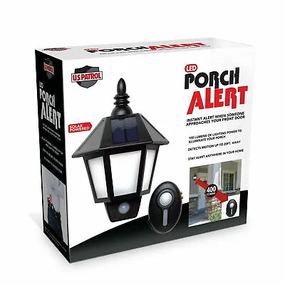 LED Porch Alert Light Motion Sensor Alarm Infrared Wireless Secure System. • $27.90