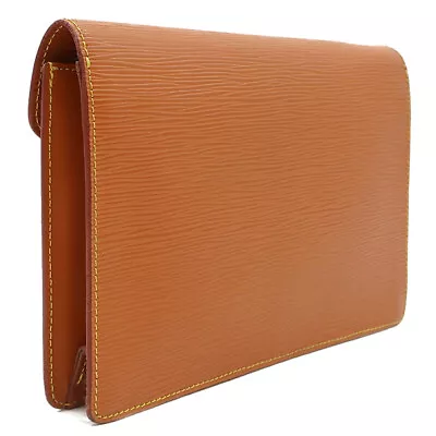 Louis Vuitton Second Bag Pochette Serie Dragonne Epi Leather Orange Clutch M5261 • $314.58