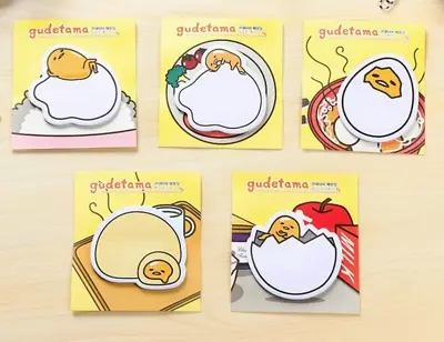 Gudetama Lazy Egg Japanese Kawaii Sticky Note Memo Writing Pad Sanrio Diary Cute • $4.70
