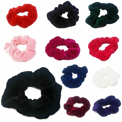 Pack Of 3/6 Womens Hair Scrunchies Ladies Girls Elastic Scrunchy Bobbles Velvet  • £2.29