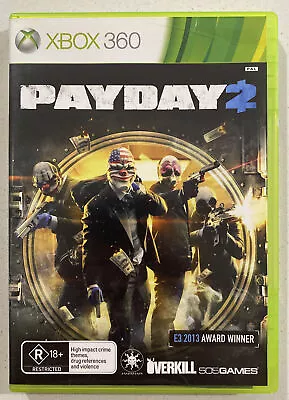 PayDay 2 - Microsoft Xbox 360 Game - Complete With Manual • $12.95