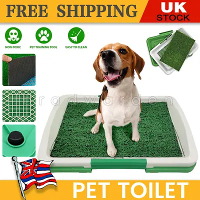 £12.99 • Buy Pet Dog Toilet Mat Indoor Outdoor Restroom Training Grass Potty Pad Loo Tray UK