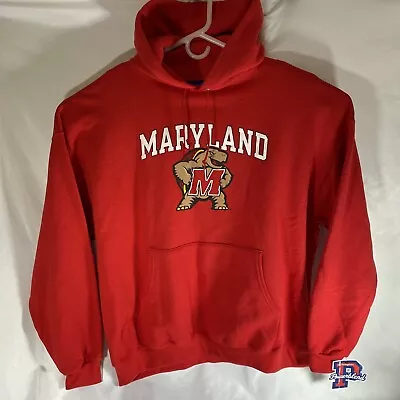 Champion University Of Maryland Terrapins Hoodie Men's 3XL Red Terps Pullover • $39.97