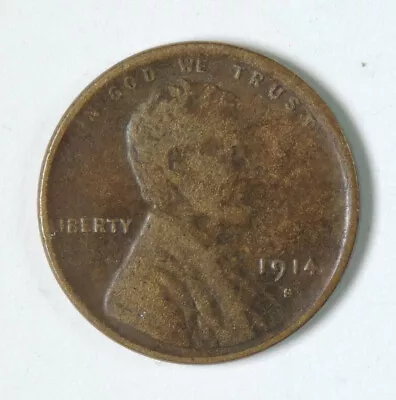 1914 S Lincoln Wheat Cent Hard To Find Better Date Coin • $9.99