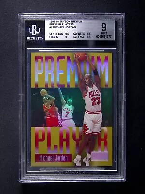 1997-98 Skybox Michael Jordan Premium Players SSP BGS 9 MINT • $665