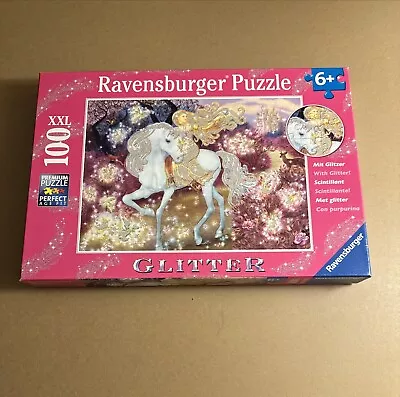 Ravensburger Riding In The Woods 100 XXL Piece Glitter Jigsaw Puzzle • $19.99