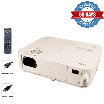 DLP Projector 3200 ANSI For PowerPoint Video Presentation Full HD 3D 1080p HDMI • $119.25