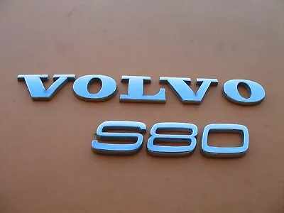 07 08 09 10 11 12 13 Volvo S80 Rear Lid Emblem Logo Badge Sign Set Oem A21741 • $19