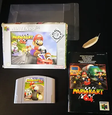 Mario Kart 64 Players Choice Boxed Silver With Manual Nintendo 64 N64 PAL  • $112