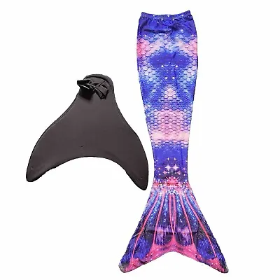 Mermaid Tail W/ Monotail Purple & Pink Youth Girls Size Large Fin Fun • $36.99