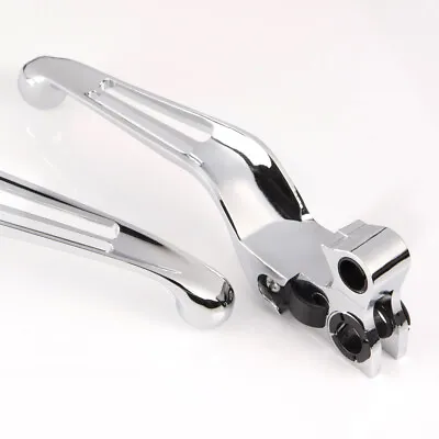 CNC Chrome Lever Set 10202A For Harley 1999-2003 Sportster 883 Custom XL883C • $48.04