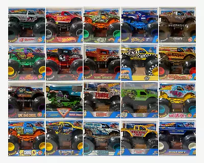 Hot Wheels MONSTER TRUCKS 1:24 Bigfoot/Grave Digger/5-Alarm & More! YOU PICK!!! • $24.95