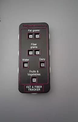 Weight Watchers Handheld Fat & Fiber Tracker Manually Tracks Food Groups Vintage • $9.99