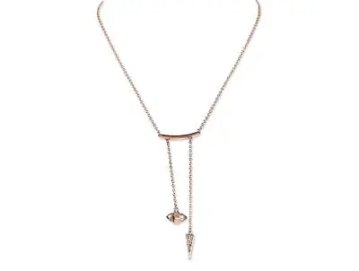 Rebecca Minkoff 302110 Women's Double Drop Necklace - Rose Gold • $62.05