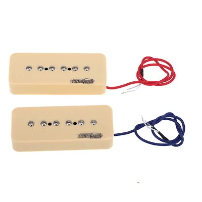 Wilkinson M Series Cream Alnico 5 P90 Soapbar Pickups Set For Les Paul SG Guitar • £32.38