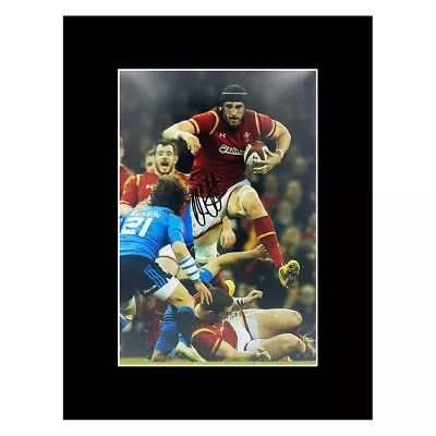 Signed Luke Charteris Photo Display 16x12 - Wales Rugby Autograph +COA • £34.99