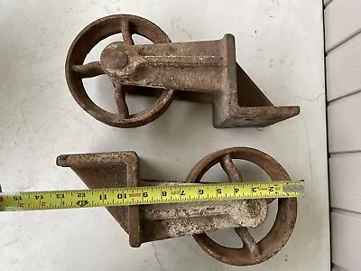 Antique Iron Or Steel Wheel Caster Industrial Warehouse Factory Steampunk Cart • $40