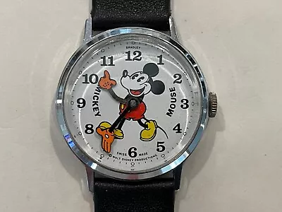 Vintage Bradley Mickey Mouse Fat Boy Watch 47 - EXE - Runs • $184.95