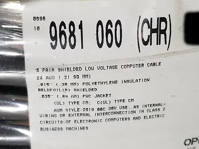 Belden 9681 24/4P Shielded Twist Pair Low-Cap EIA RS-232/422 Computer Cable/50ft • $74.99