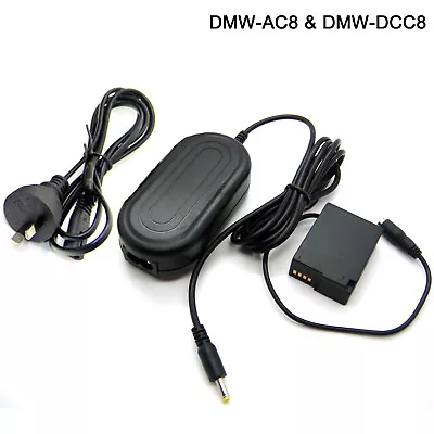 8.4V Power AC Adapter +DMW-DCC8 DC Coupler For Panasonic G5 G6 G7 G8 G70 G80 GX8 • $32.99