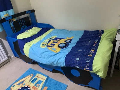 £15 • Buy Boys Next Digger Bedding & Accessories Incl Curtains, Rug, Lightshade, Pictures