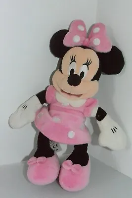  Disney Store Minnie Mouse Plush Bean Bag Lovey Doll Soft Toy Pink Polka Dots 9  • $9.79