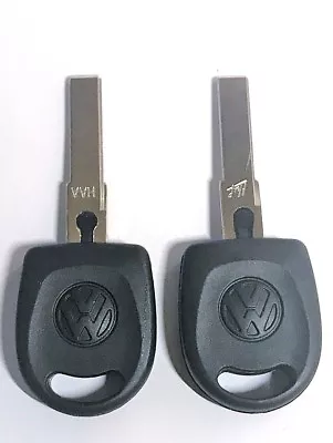 2 VW HU66T6 Volkswagen Transponder Chip Key Golf Jetta Passat Beetle 2000-2005 • $15