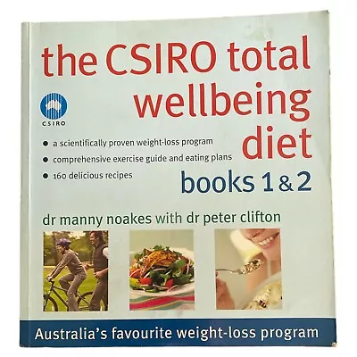 The CSIRO Total Wellbeing Diet  Book 1 & 2 Peter Clifton Manny Noakes Paperback • $23.50