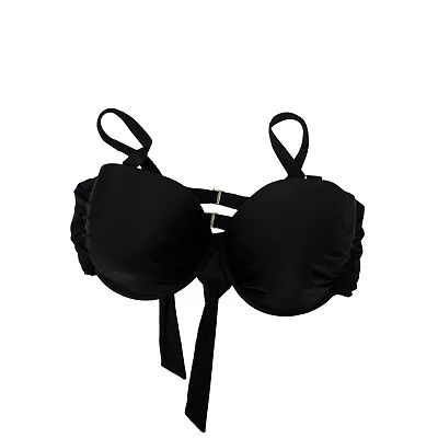 NEW! Gabifresh X Swimsuits For All Black Halter Bikini Top Women's Size 22 G/H • $22.99