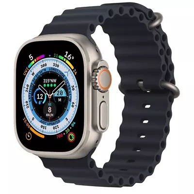 $1297.95 • Buy Apple Watch Ultra GPS + Cellular - 49mm Titanium Case With Midnight Ocean Band