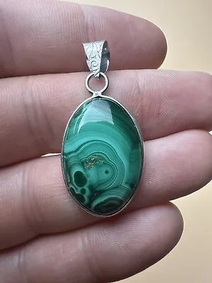 Stunning Genuine Real Malachite Pendant For Necklace Gemstone Natural M19 • £16.99